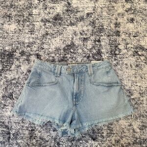 We The Free Blue Denim Women Shorts